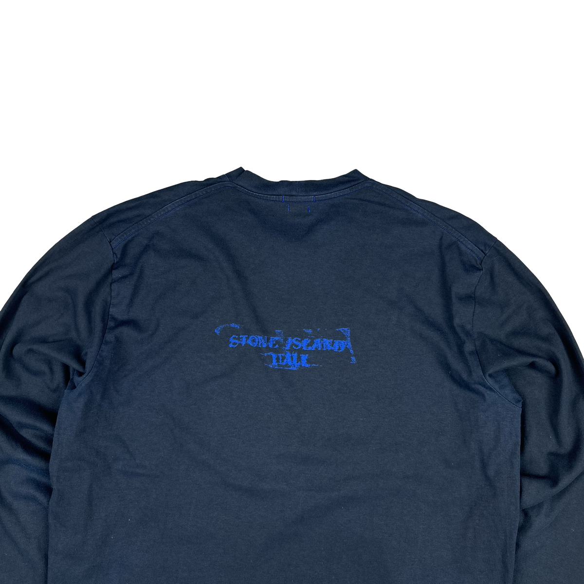 Stone Island Italy 2005 Navy Compass Spellout Longsleeve T shirt