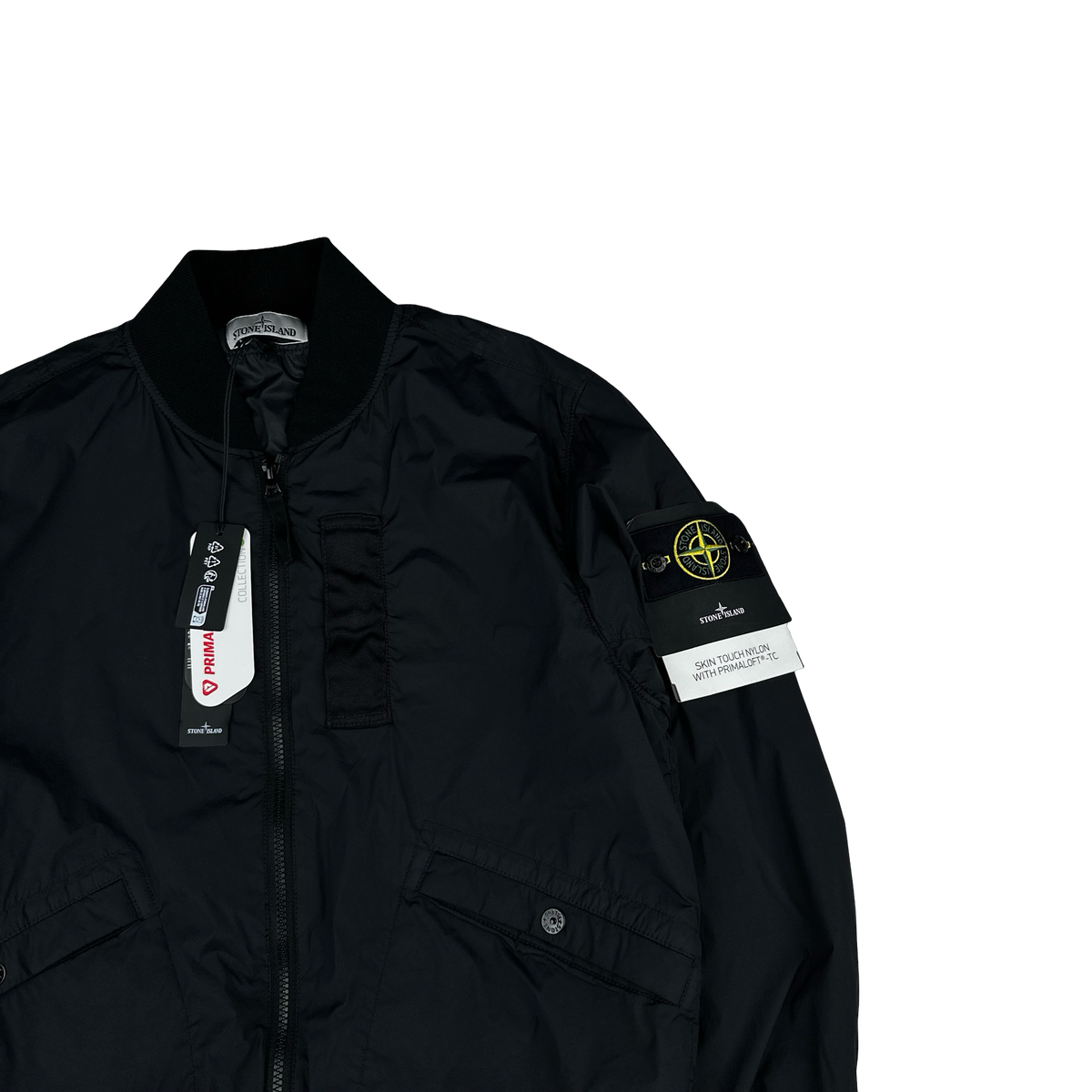 Stone Island 2024 Black Skin Touch Jacket Nylon Primaloft Bomber