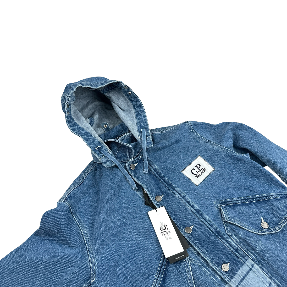 Palace X CP Company Denim 14 3/4Oz 3 In 1 Goggle Jacket - XL 