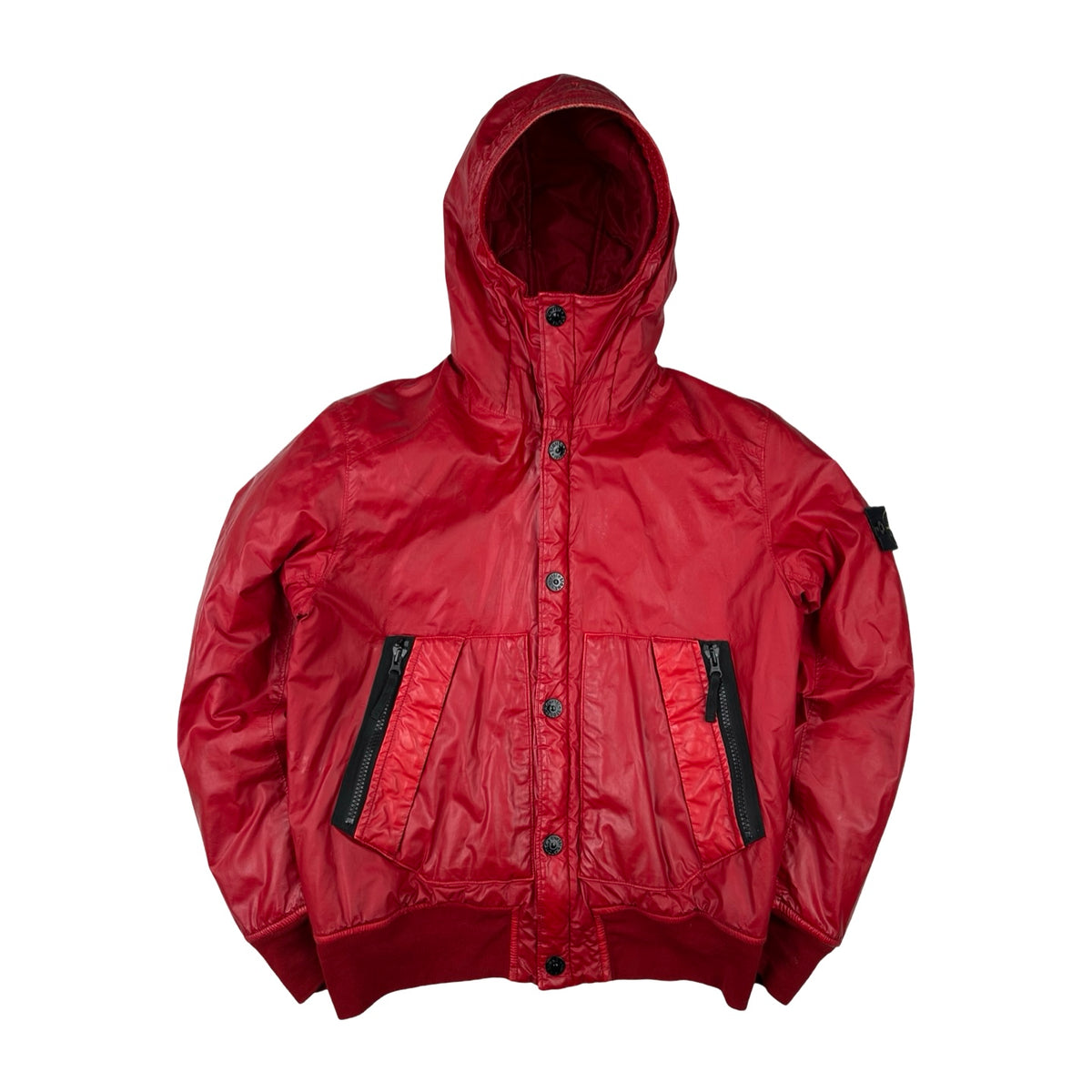 STONE  Mussola Gommata（バーガンディ） Stone Island 2012 Red 30th Anni Mussola Gommata Padded Jacket