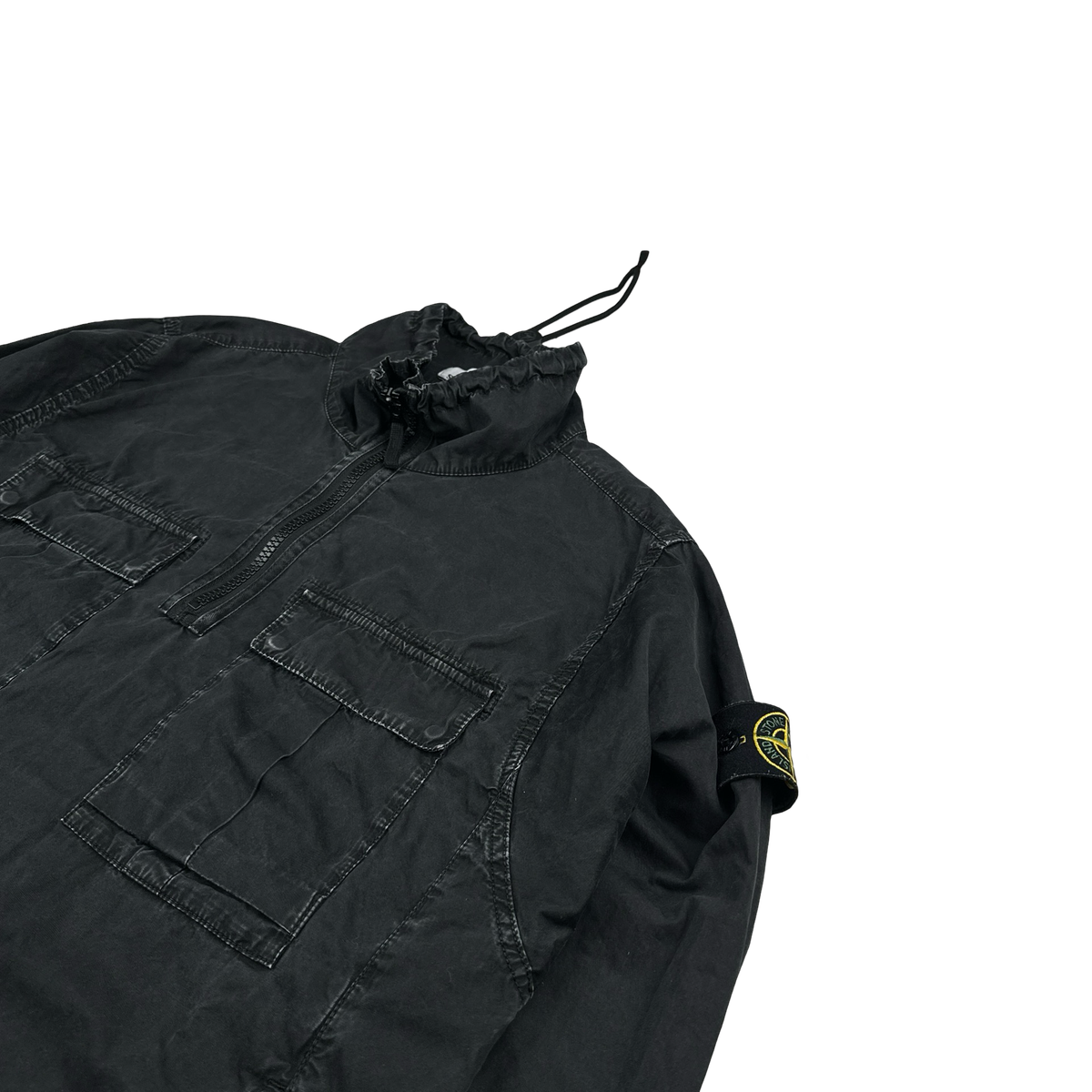 Stone Island 2020 Black Smock Pullover Overshirt - Medium – Mat