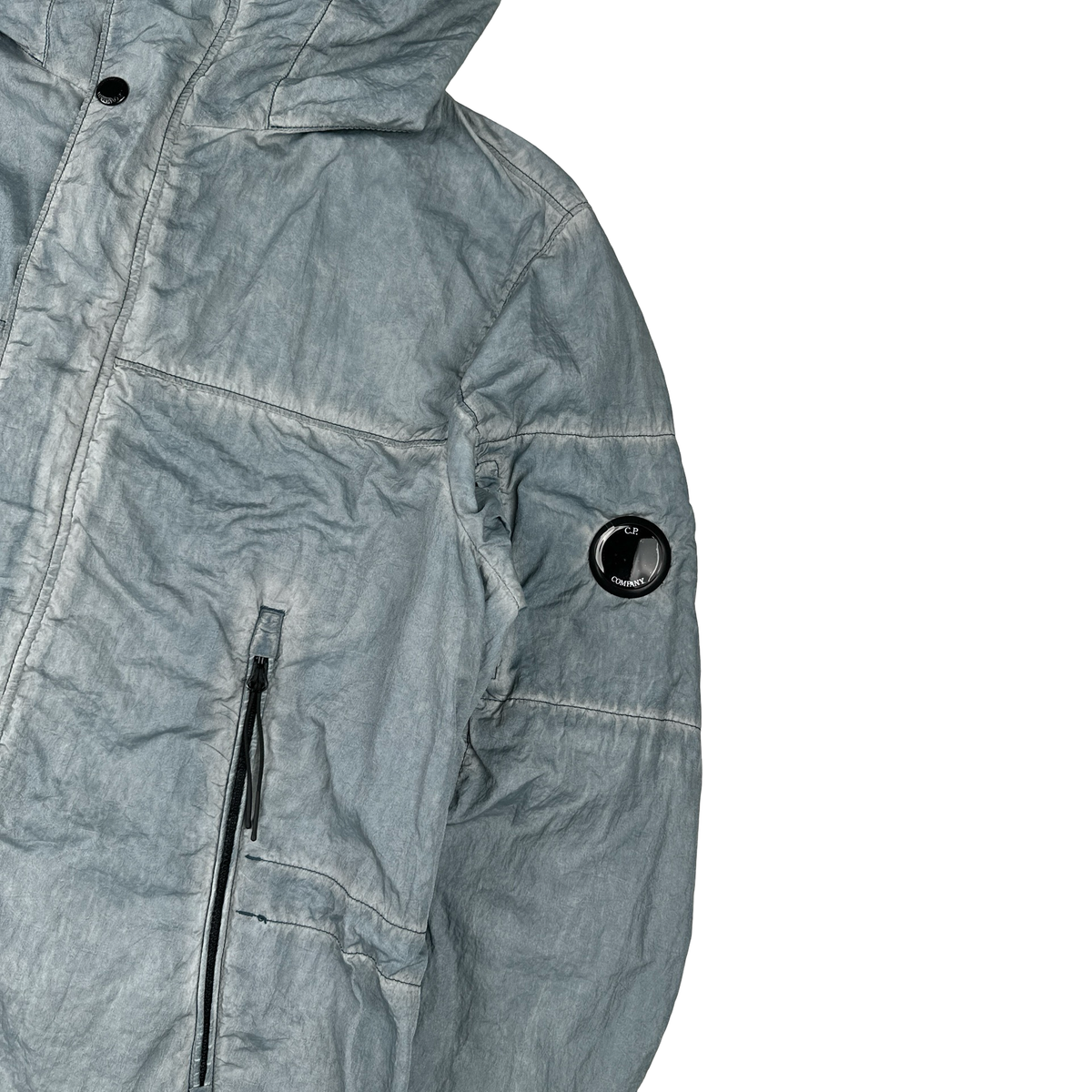 CP Company MTTN Baby Blue Nylon Lens Viewer Jacket - Large – Mat's