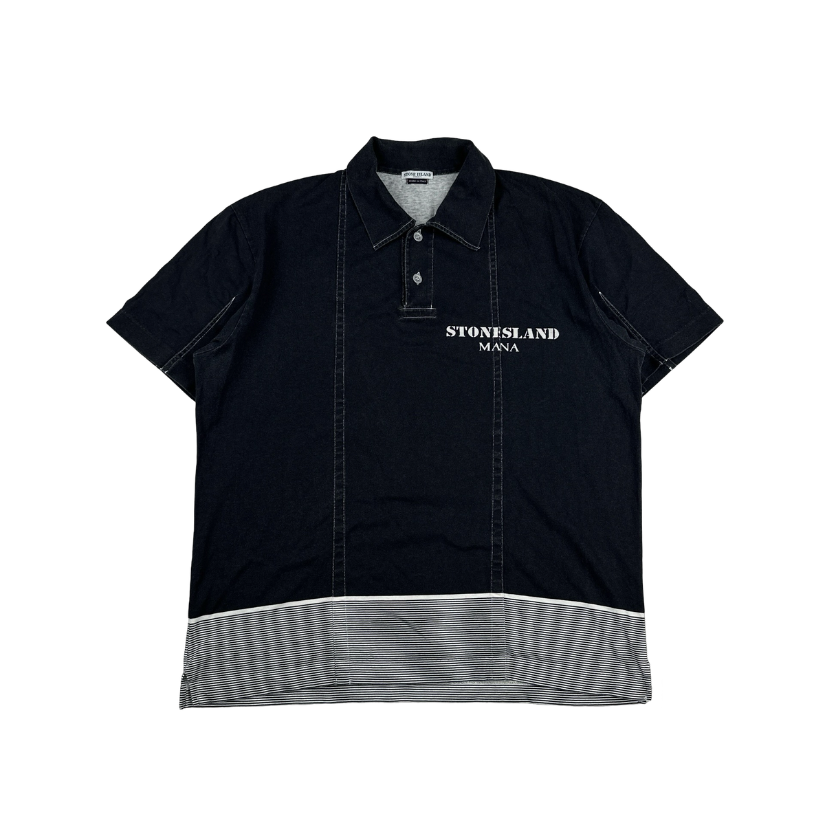 Stone Island Vintage 2000s Marina Cotton Polo Shirt - XL – Mat's