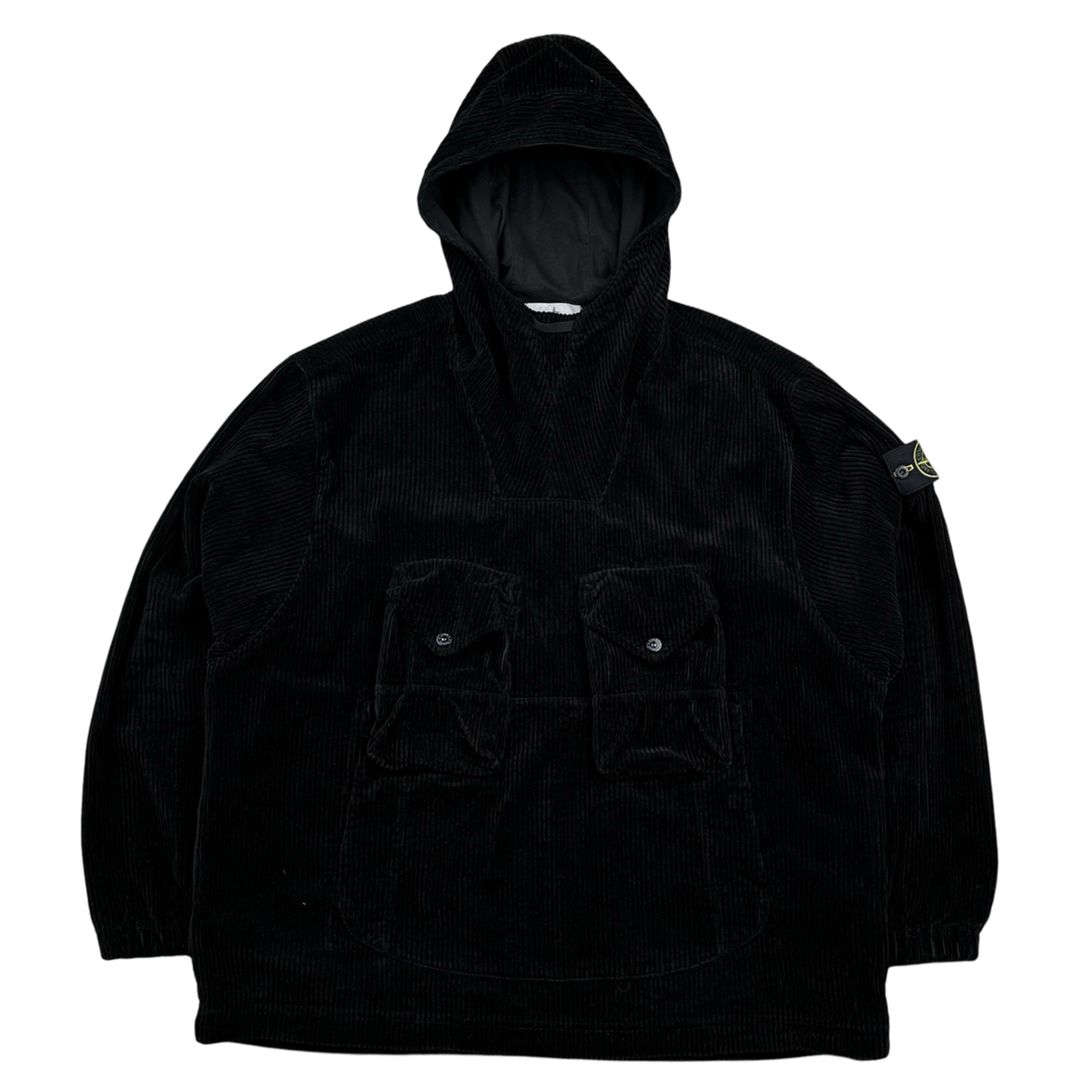 本日限定価格 Stone  smock pull over Stone Island 2023 Black Thick Jumbo Corduroy Pullover Smock - XL
