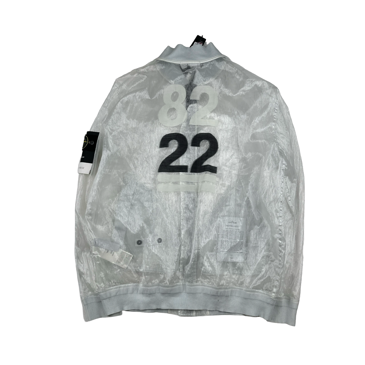Stone Island 40th Anniversary White Piattina 82/22 Jacket - XXL