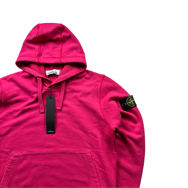 Stone Island Pink 2020 Pullover Hoodie - Small