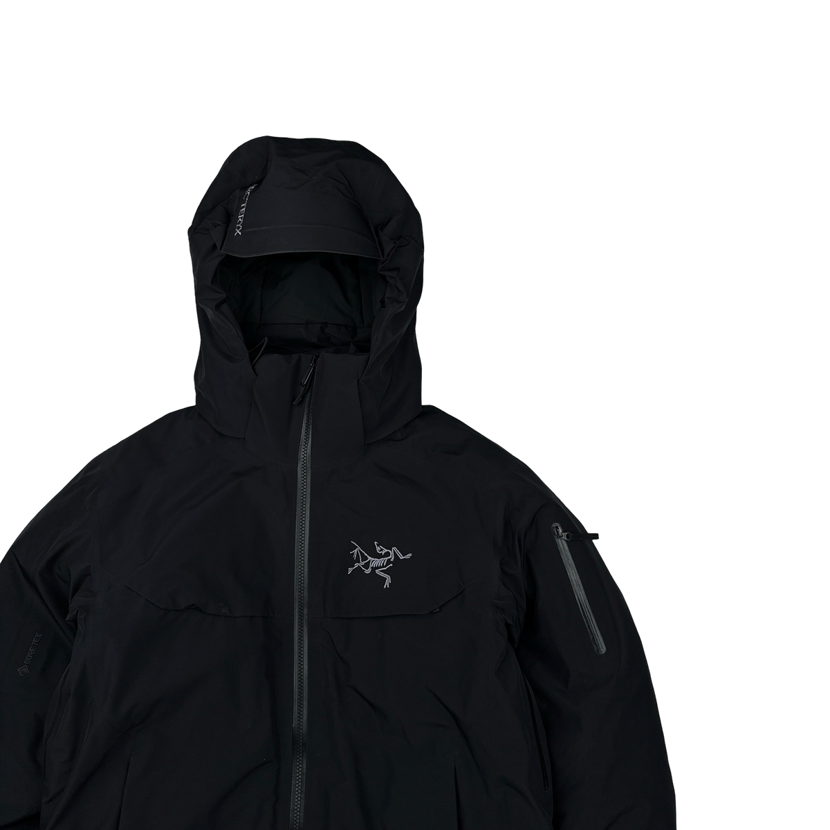 Arcteryx Black Macai Down Filled Gore-Tex Drop Hood Jacket
