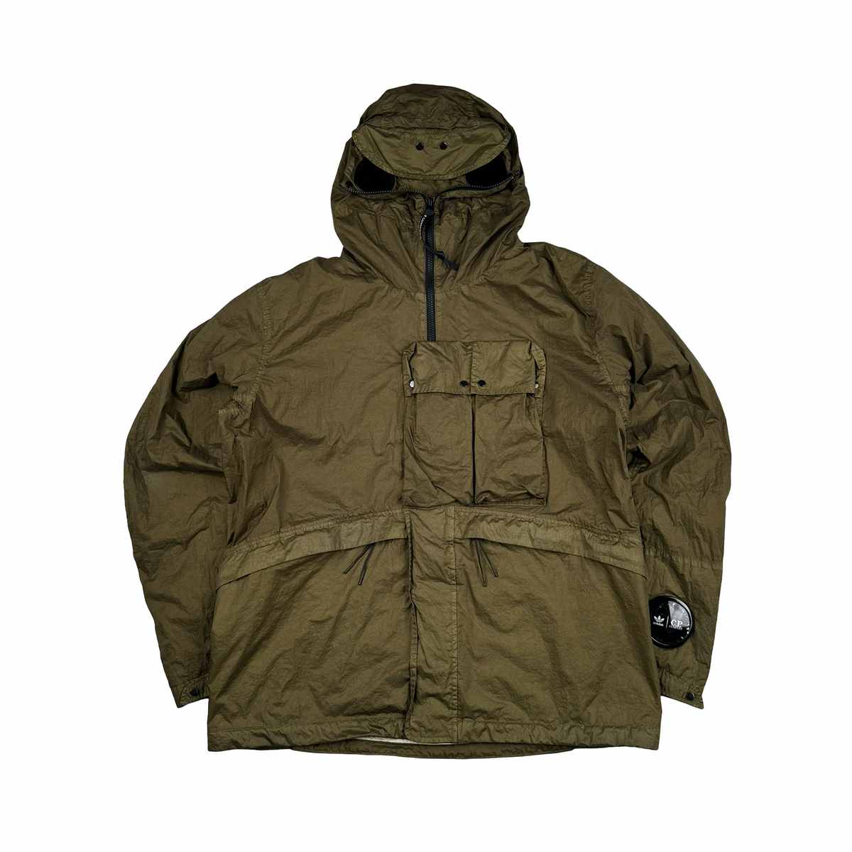CP Company x Adidas Khaki Explorer Chrome Goggle Jacket - Large