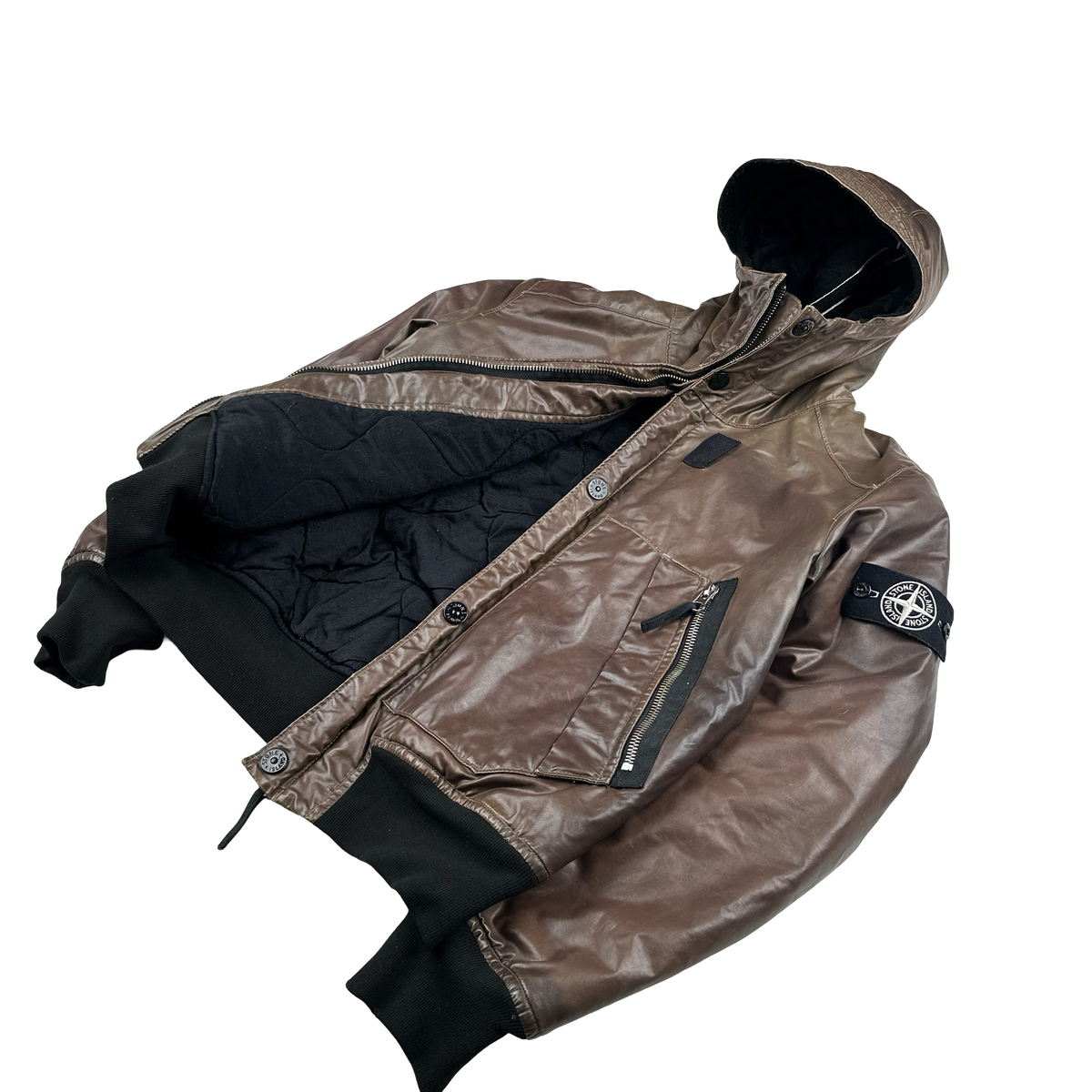 Stone Island 2011 Brown Waxed Ice 2 Jacket - Medium – Mat's Island