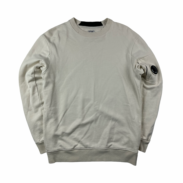 CP Company Cream Crewneck Sweatshirt - Small