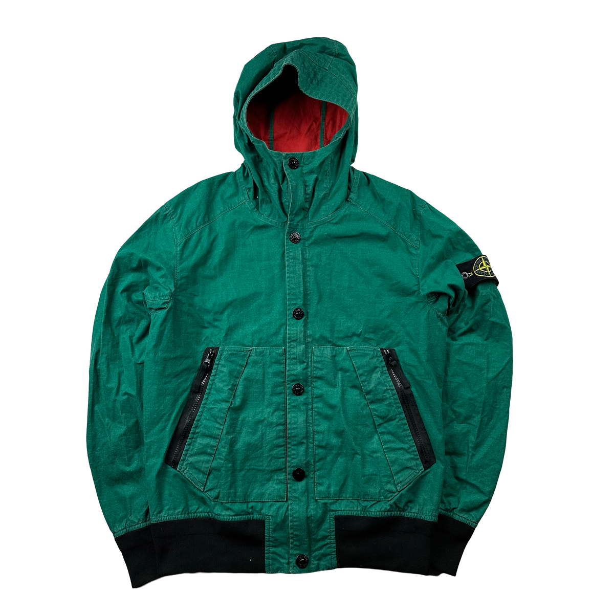 Stone Island Green 2013 Tela Stella Hooded Jacket - Medium – Mat's
