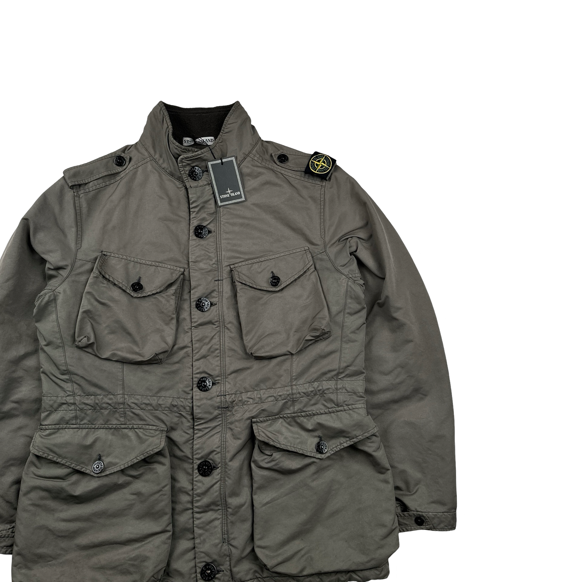 Stone Island 2008 Brown David TC Shoulder Badge Field Jacket - XL