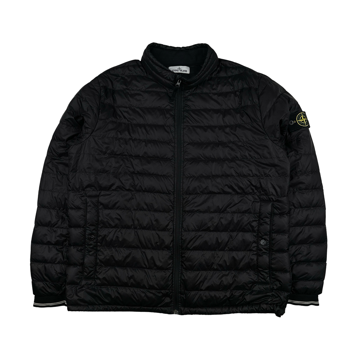 Stone Island 2015 Black Micro Rip Stop 7 Den/Down Jacket - XXL
