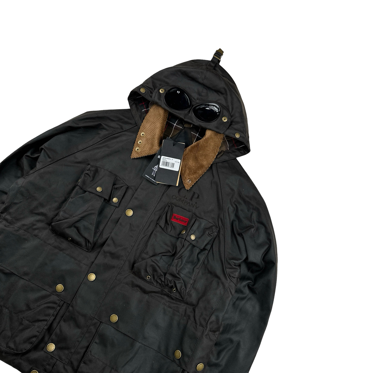 CP Company x Barbour Multi Pocket 500 Mille Waxed Jacket - Medium