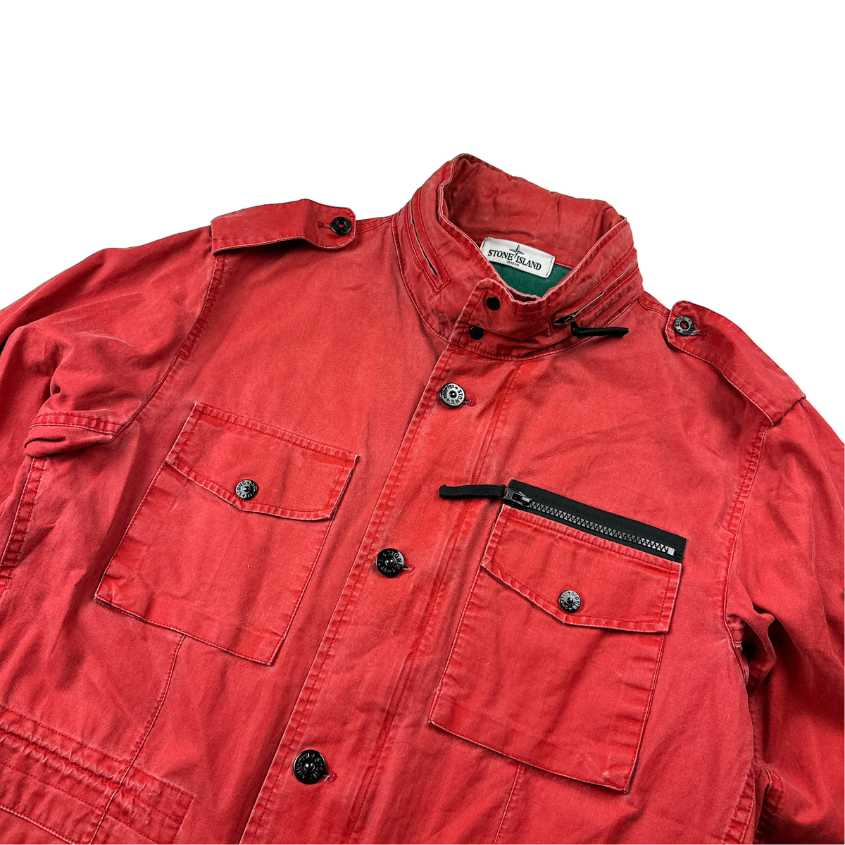 ジャケット・アウター 13SS STONE  Tela Stella jacket XL 1992ss STONE ISLAND TELA STELLA PEACOAT STYLE JACKET XXL