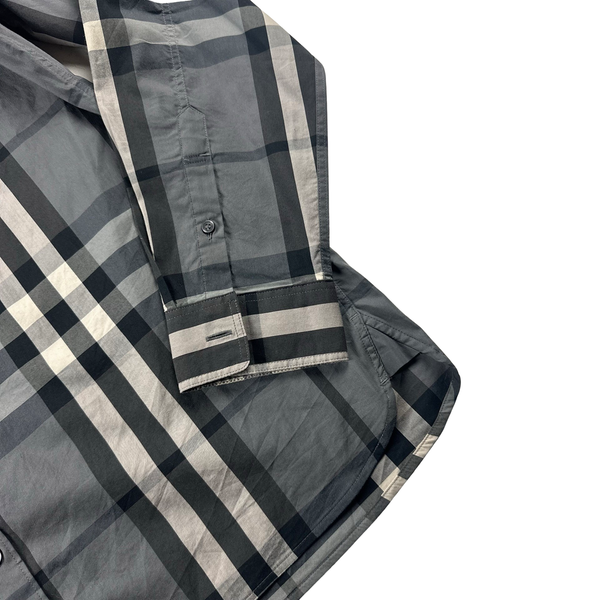Burberry Grey Nova Check Button Up Shirt - XL