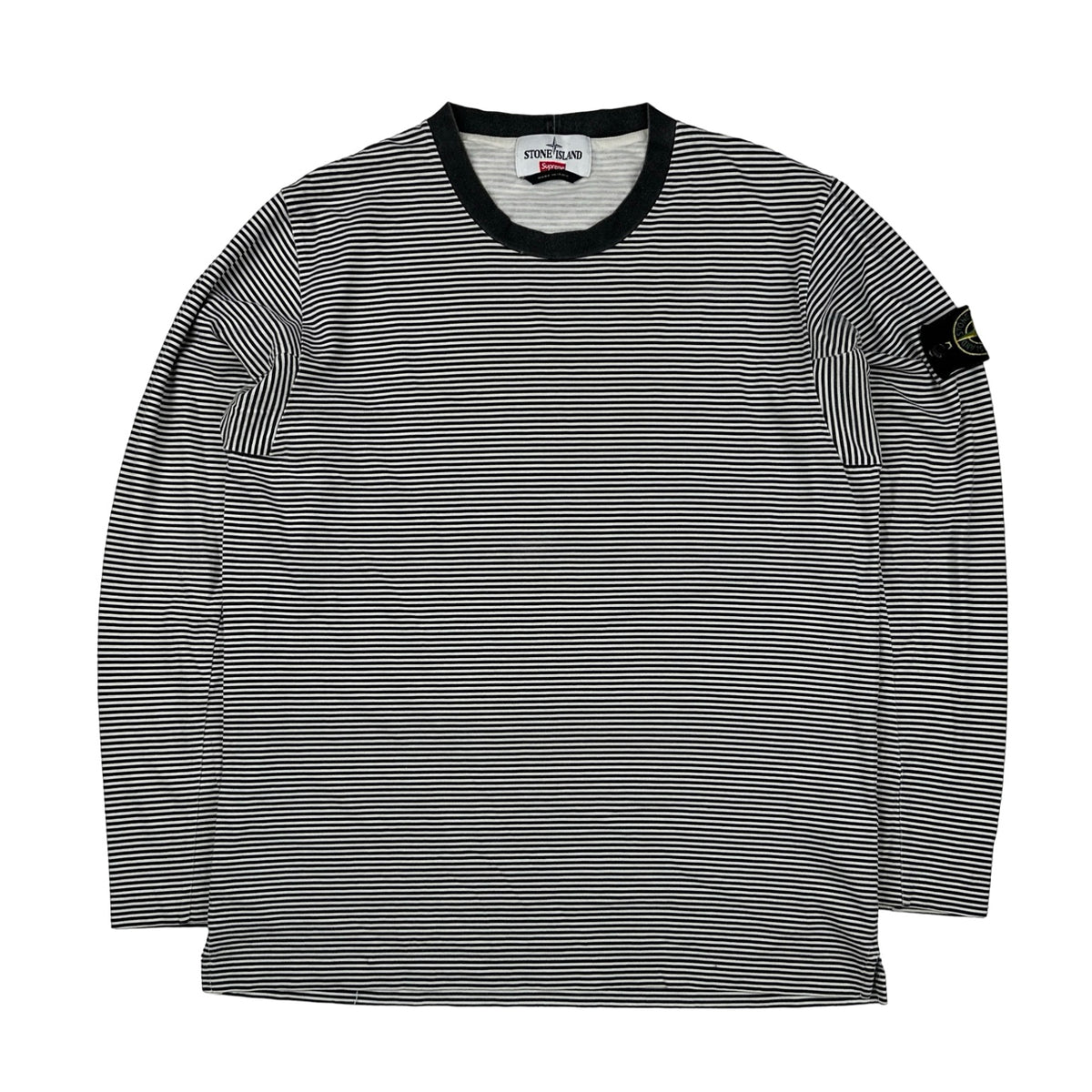Stone Island 2015 Supreme Black White Longsleeve Top Medium