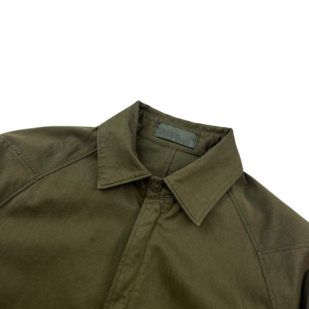 Island Ghost Piece Stone Island Overshirt Khaki Ghost Piece Stone