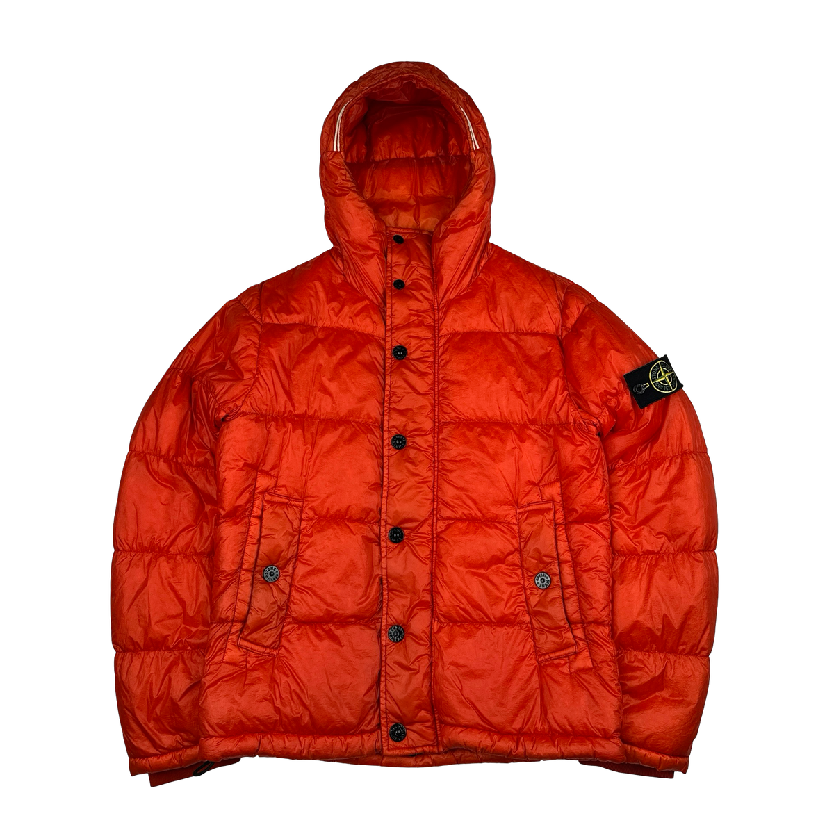 Stone Island 2013 Red Garment Dyed Puffer Jacket - Small – Mat's