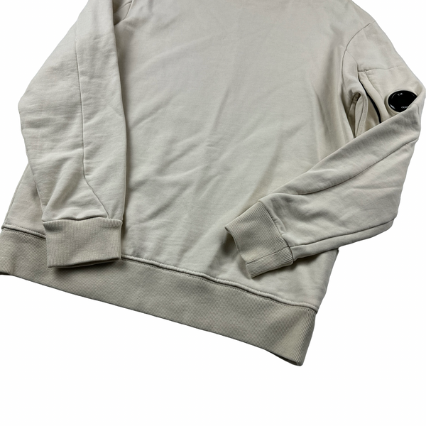 CP Company Cream Crewneck Sweatshirt - Small
