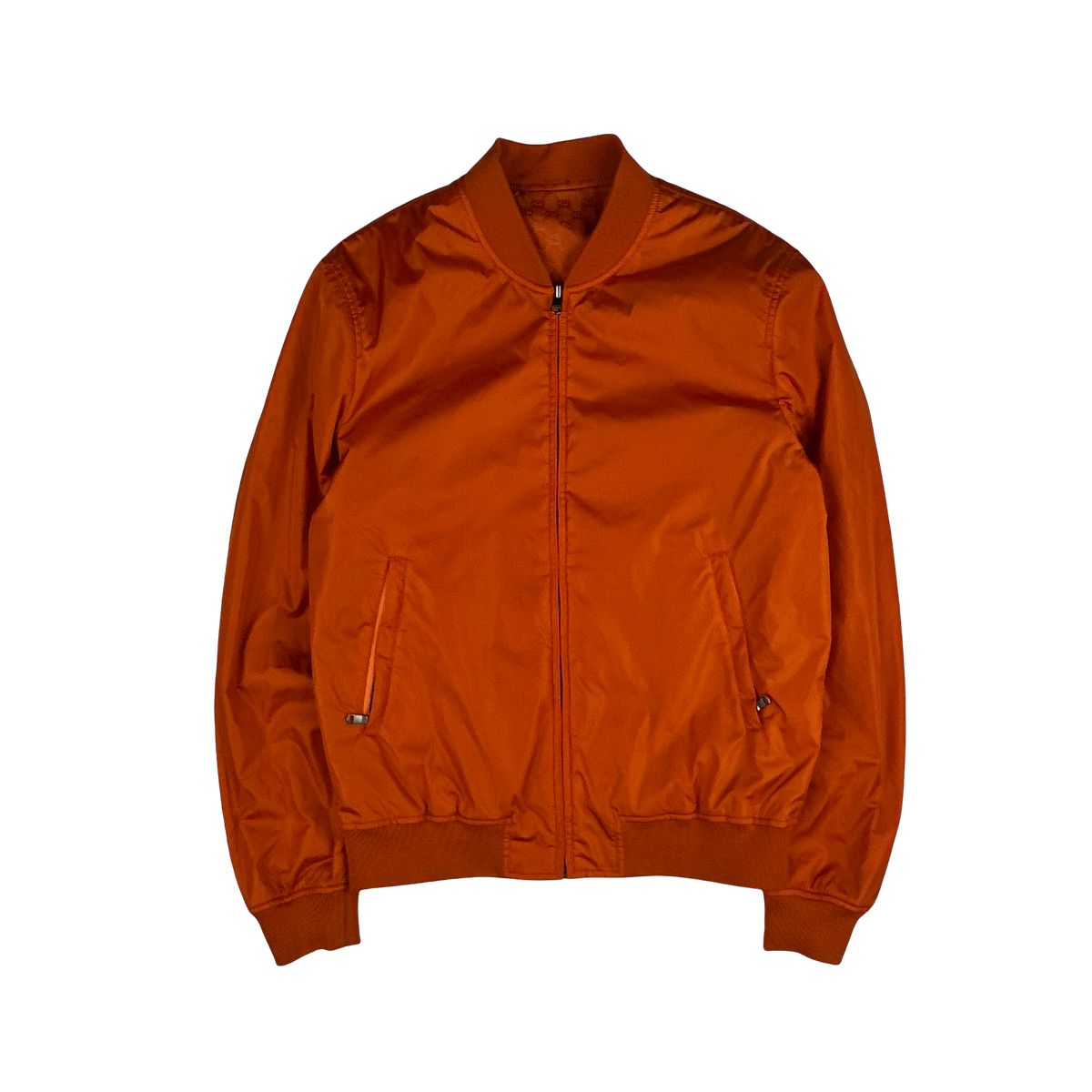 Gucci Monogram Reversible Orange Zipped Jacket - XL – Mat's Island