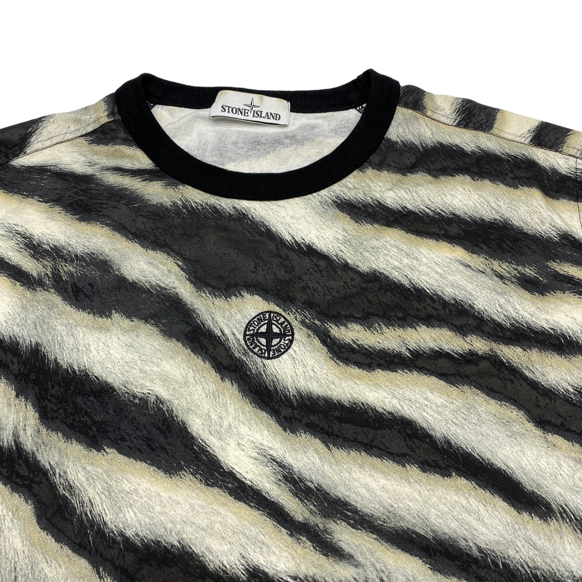 Stone island 2025 white tiger jumper