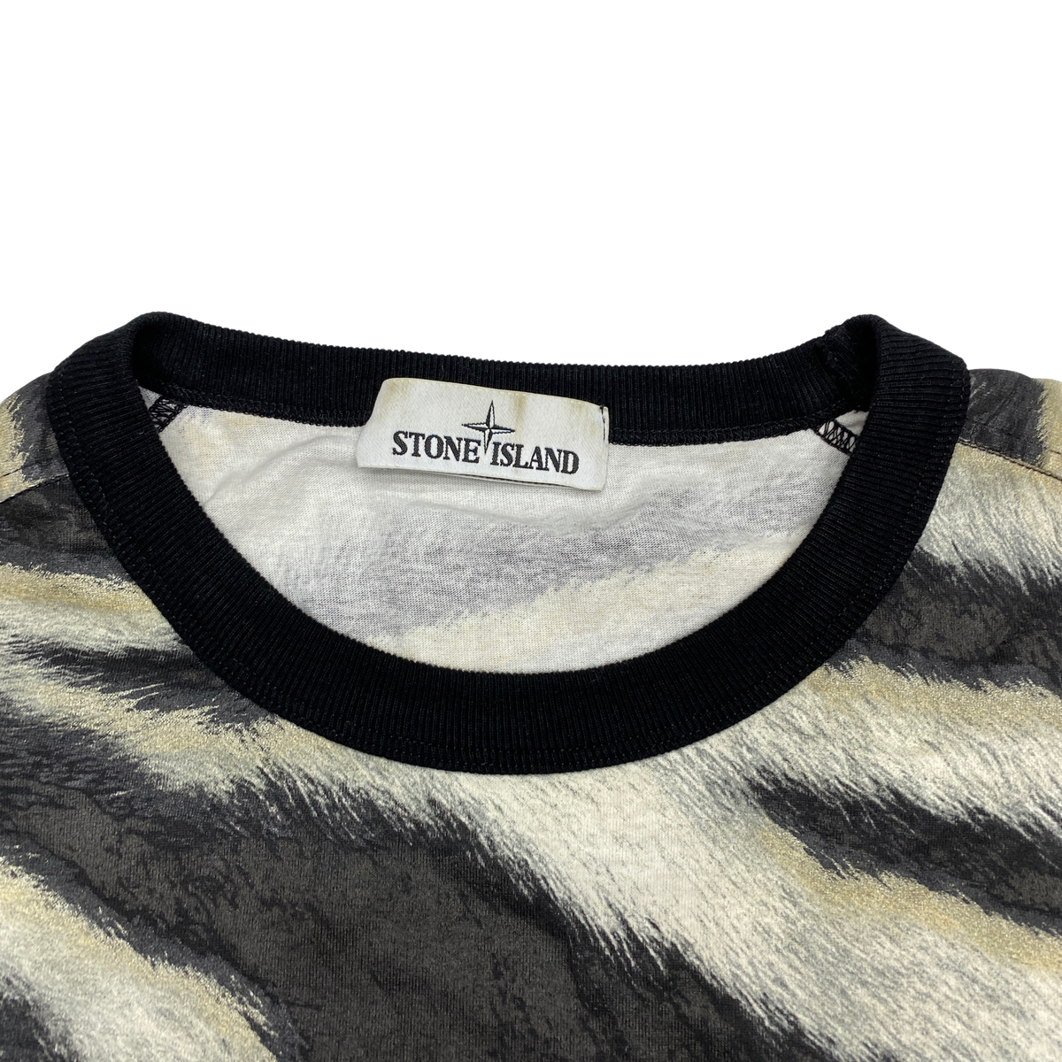 Stone island 2025 white tiger sweatshirt