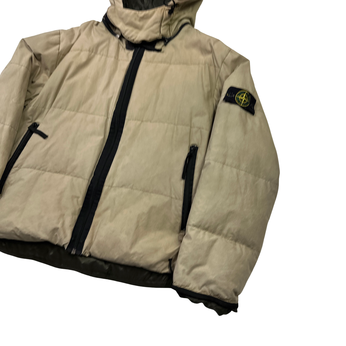 Stone Island Vintage AW2000 Waxed Cotton Hooded Jacket