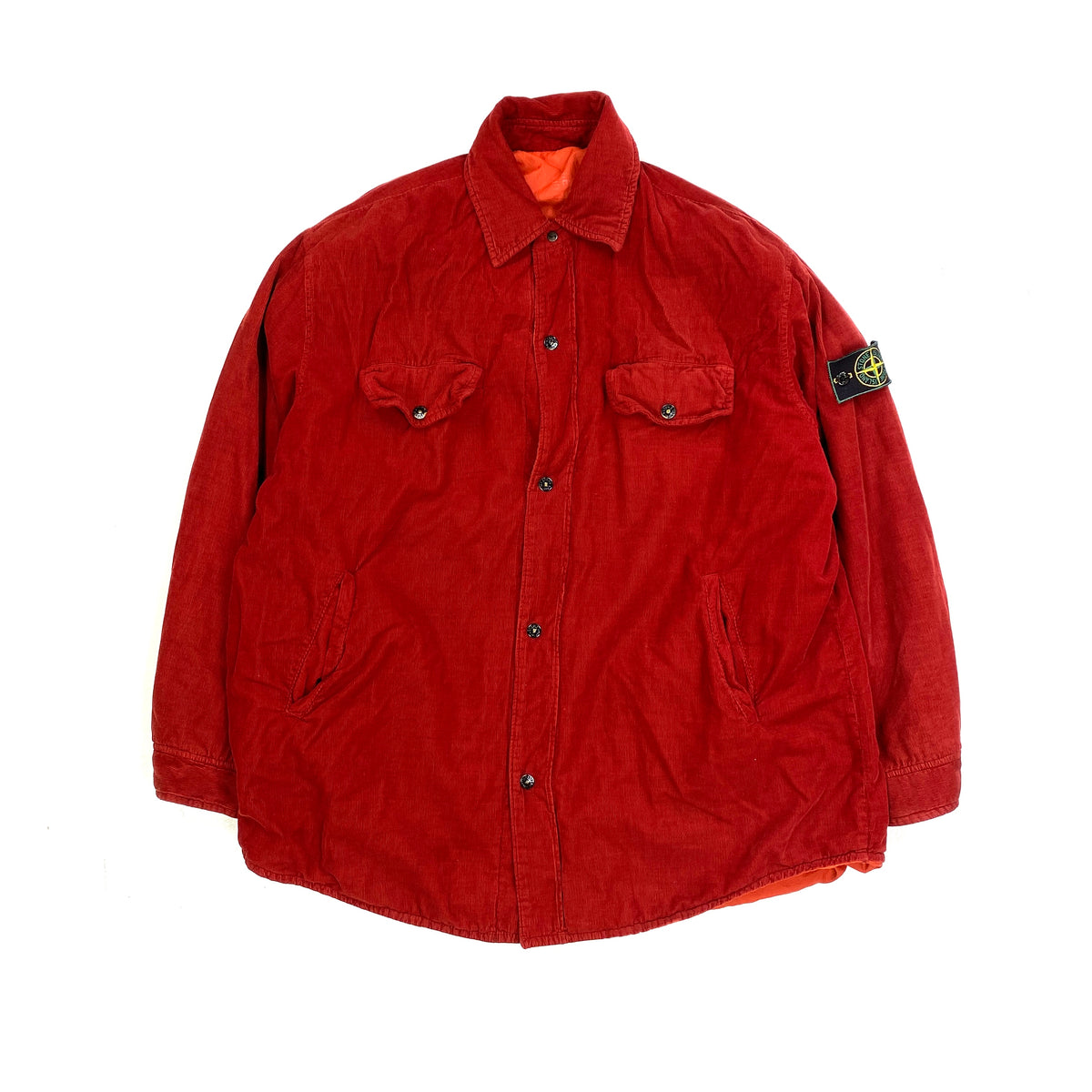 Stone Island Vintage 1995 Corduroy Red Reversible Jacket – Mat