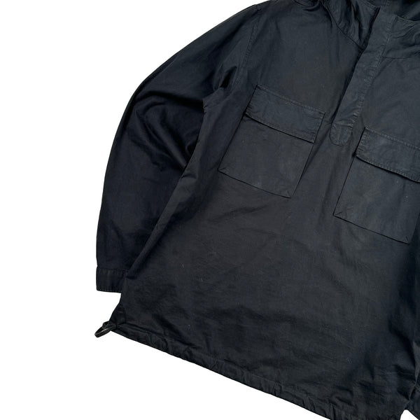 CP Company Black Cotton Lens View Pullover Smock - Medium