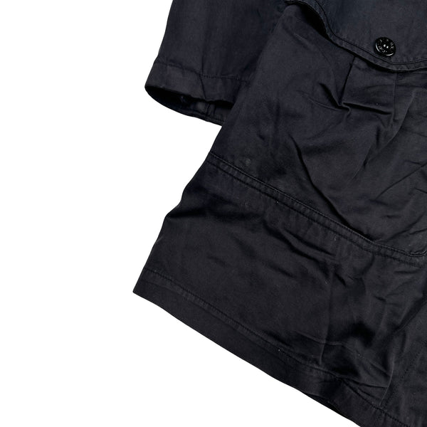 Stone Island 2002 Navy Raso Gommato Jacket - XL