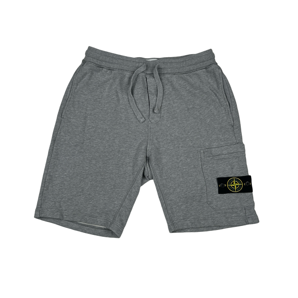 Stone Island 2020 Grey Cotton Shorts - Medium