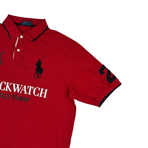 Ralph Lauren Red Cotton Embroidered Big Logo Polo Shirt - XL