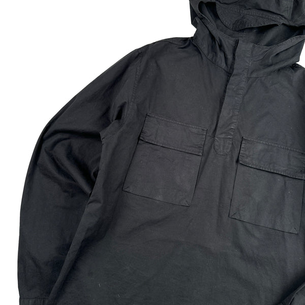 CP Company Black Cotton Lens View Pullover Smock - Medium