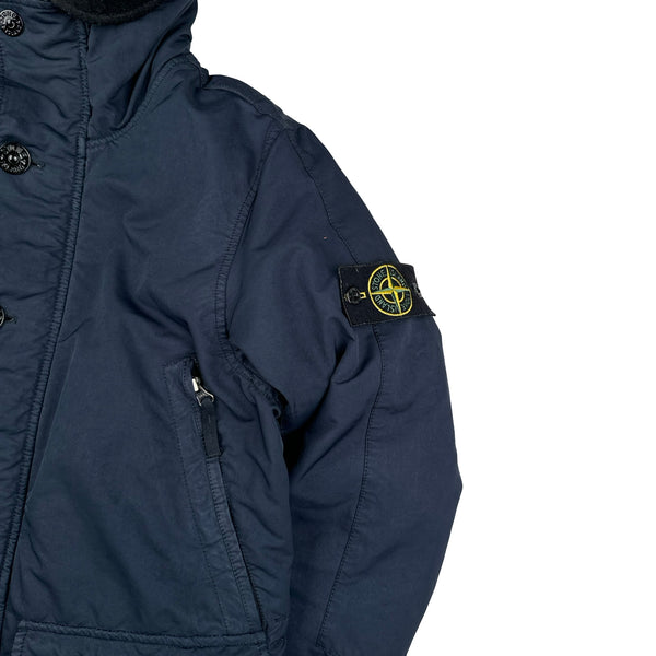 Stone Island 2017 Navy David TC Down Filled Parka Jacket - Small