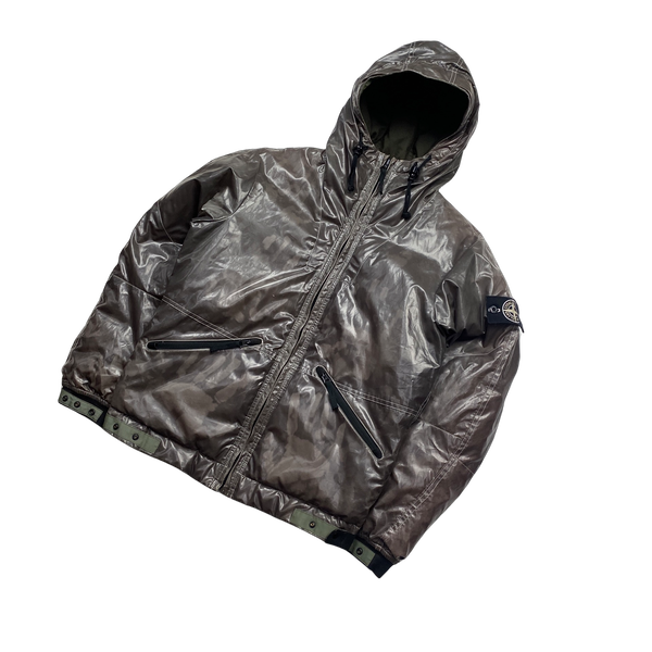 Stone Island Mauve Colour Change Down Filled Ice Jacket - Small