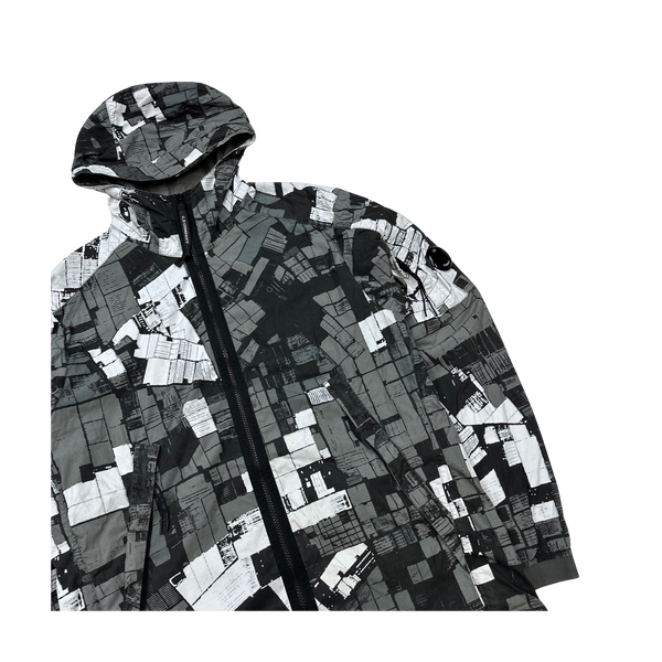 CP Company 50 Fili Patterned Camo Hooded Jacket - Large