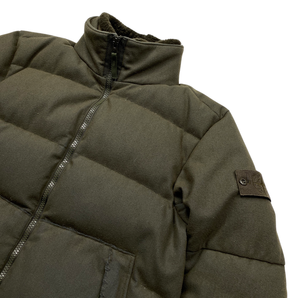 Stone Island 2021 Khaki SW 3L Down Filled Ghost Puffer - Large