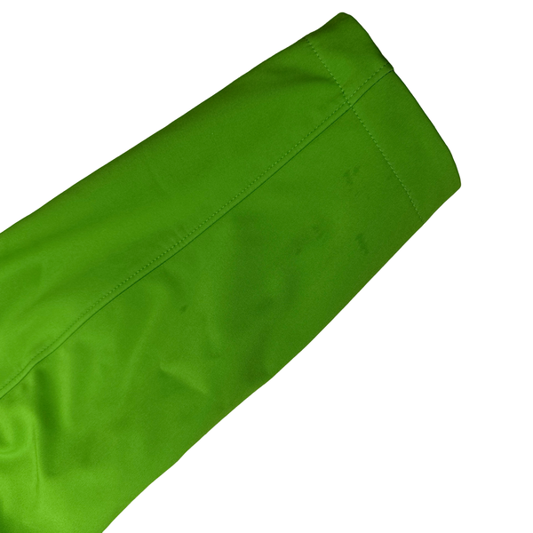 CP Company Green Fleece Lined Long Soft Shell Lens View Jacket - Large