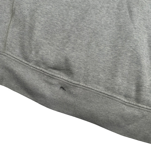 Ralph Lauren Grey Thick Cotton Zipped Hoodie - Large