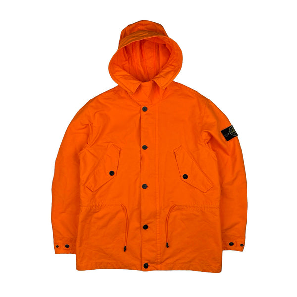 Stone Island 2019 Orange David Fluo Parka Jacket - Large – Mat's