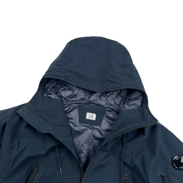 CP Company Navy Padded Pro Tek Lens View Jacket - Medium