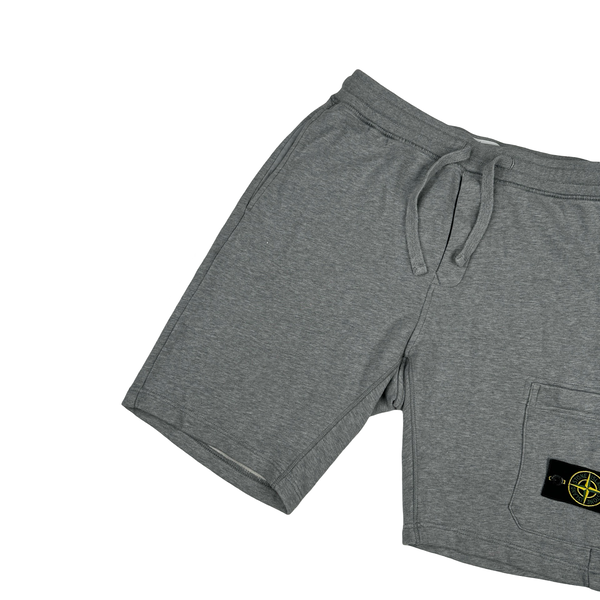 Stone Island 2020 Grey Cotton Shorts - Medium