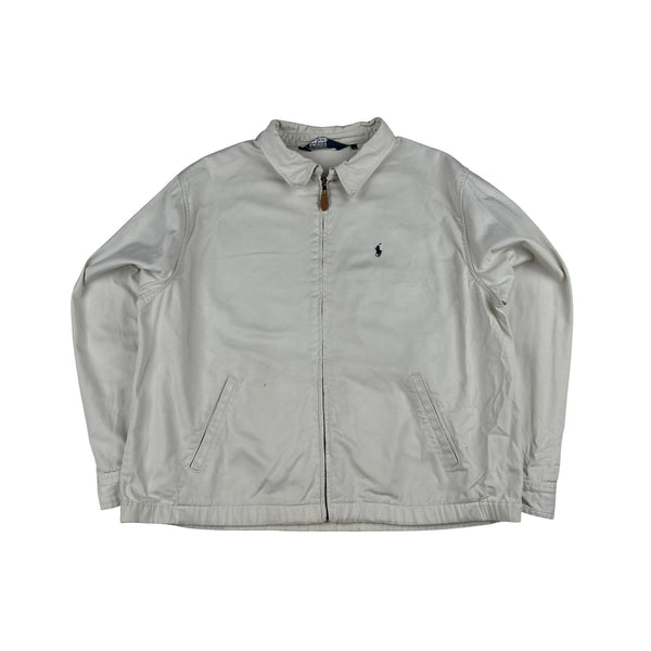 Ralph Lauren White Harrington Zipped Jacket - XL
