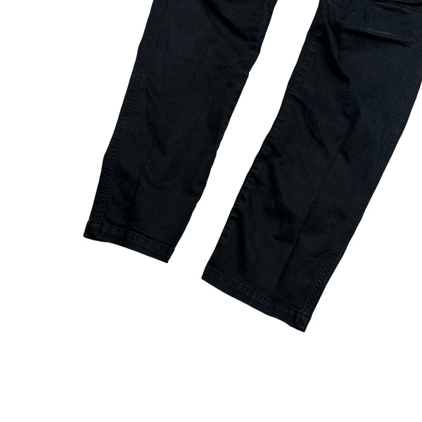 CP Company Black Ergonomic Fit Cargo Trousers - Small