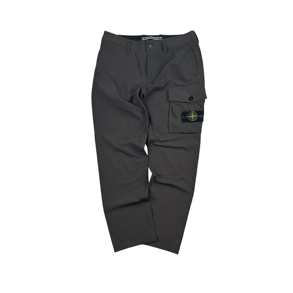 Stone Island 2020 Grey Stretch Cargo Slim Fit Cargo Trousers - 31"