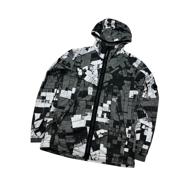 CP Company 50 Fili Patterned Camo Hooded Jacket - Large