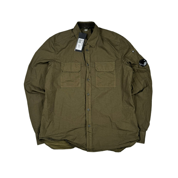 CP Company Khaki Taylon L Overshirt - Large