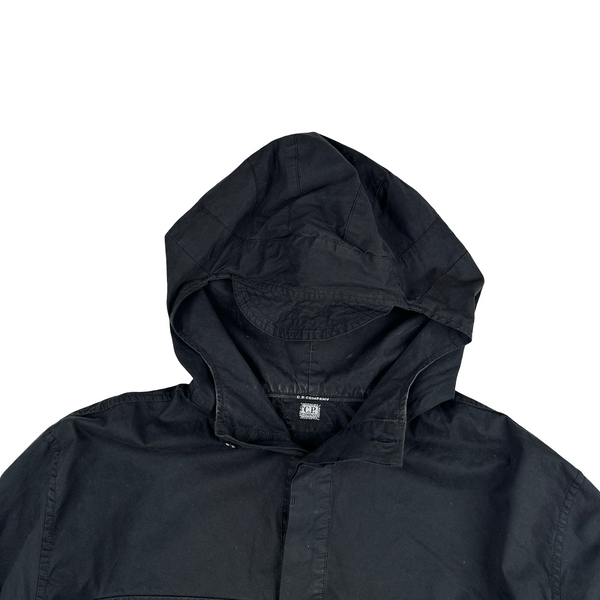 CP Company Black Cotton Lens View Pullover Smock - Medium