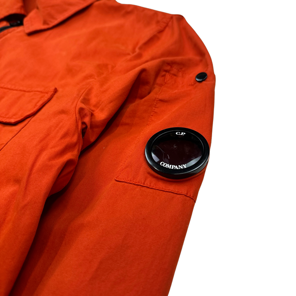 CP Company Orange Zipped Overshirt - Large